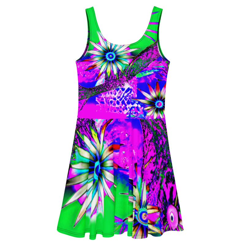 "Electric Bloom" Collection - Skater Dress