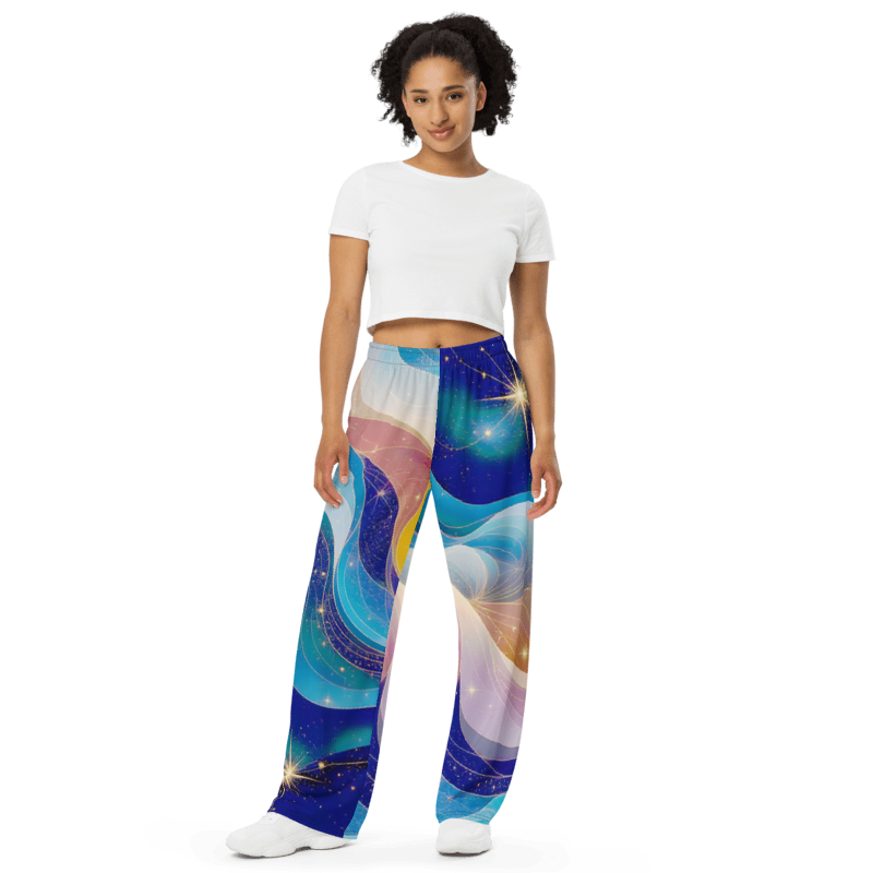 "Coral Tides" Collection - Designer Unisex Wide Leg Pants