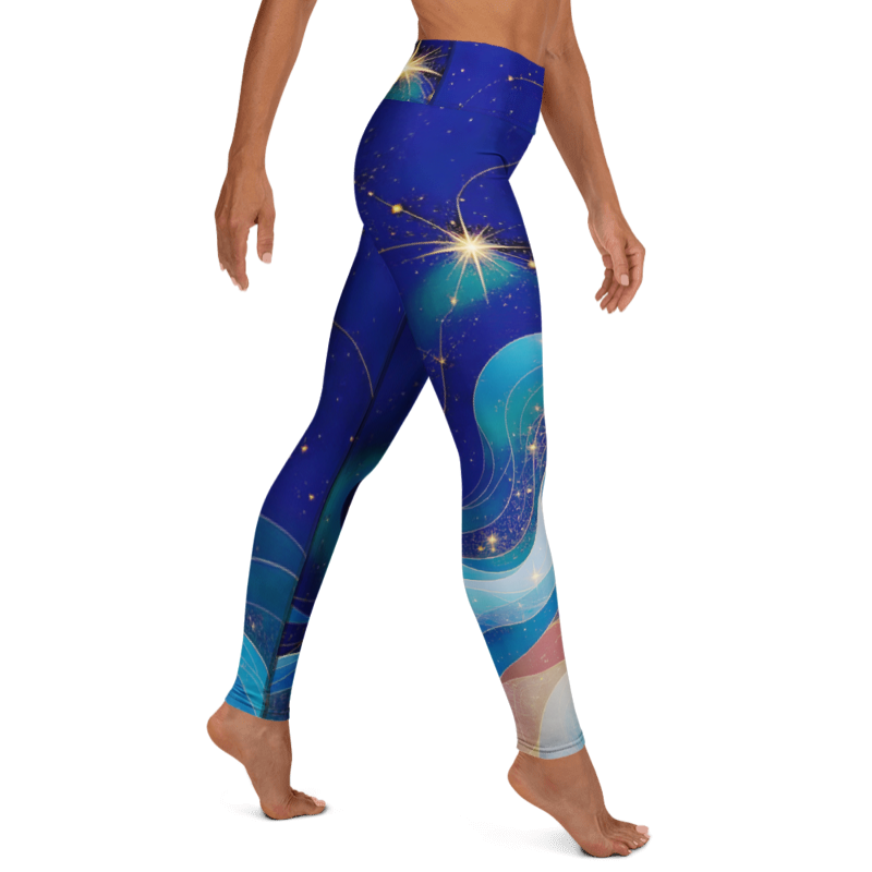 "Coral Tides" Collection - Yoga Leggings