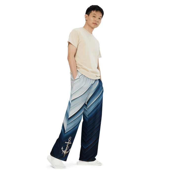 "Coastal Chic" Collection - Designer Unisex Wide Leg Pants