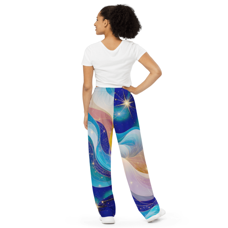 "Coral Tides" Collection - Designer Unisex Wide Leg Pants