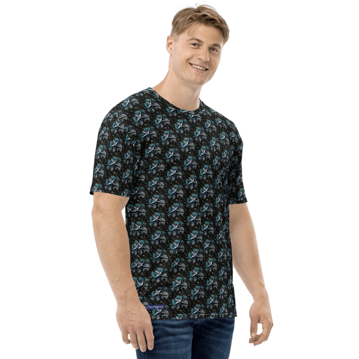 "Galactic Star Rain" Collection - Designer Men's t-shirt