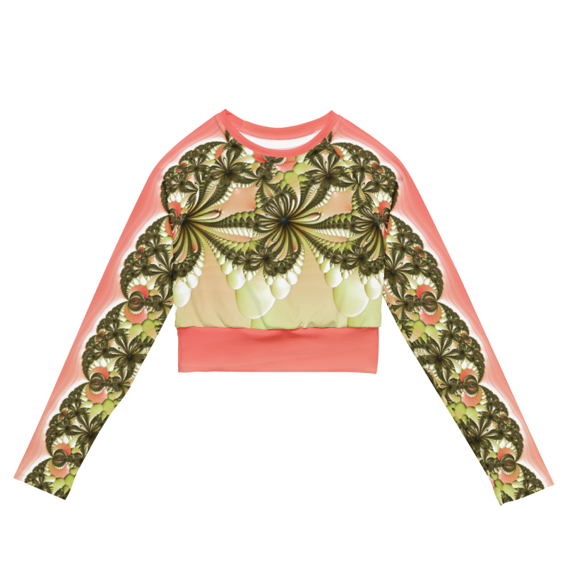 "Wild Lily" Collection - Yoga Long Sleeve Crop Top