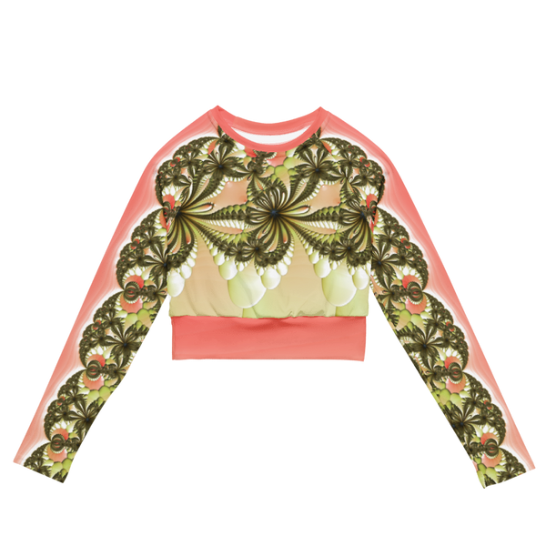 "Wild Lily" Collection - Yoga Long Sleeve Crop Top