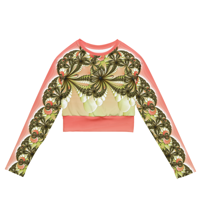 "Wild Lily" Collection - Yoga Long Sleeve Crop Top