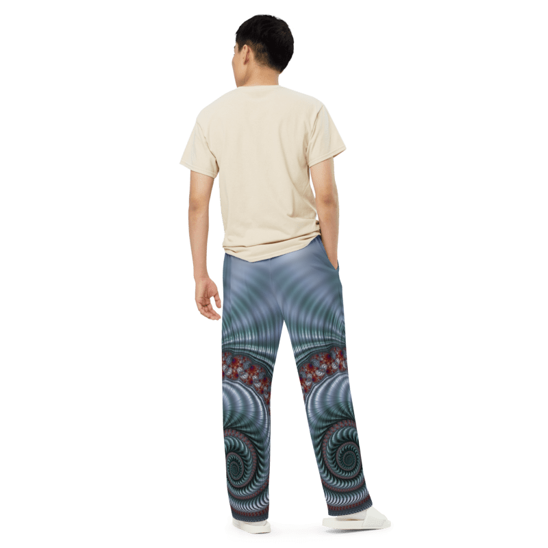 "Fractal Seashell" Collection - Unisex Wide-leg Pants