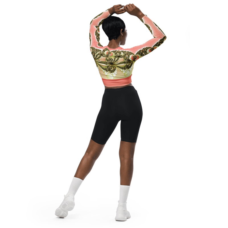"Wild Lily" Collection - Yoga Long Sleeve Crop Top