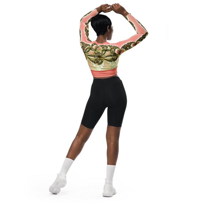 "Wild Lily" Collection - Yoga Long Sleeve Crop Top