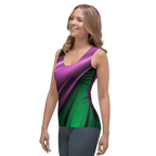 "Aurora Whispers Arctic Chic" Collection - Designer Long Tank Top ZKoriginal