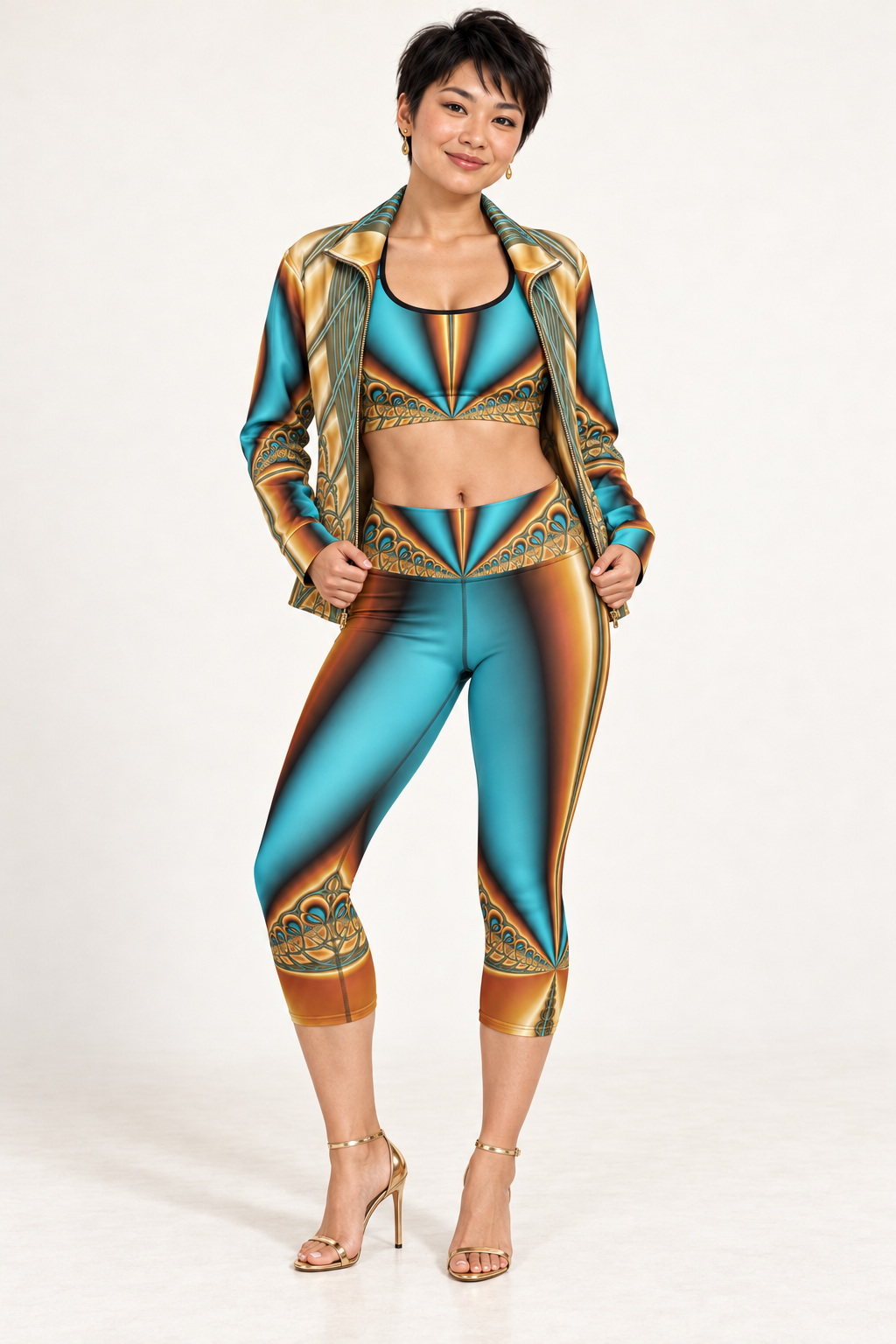 The Fifth Season Collection – Designer Yoga Capri Leggings | ZKoriginal