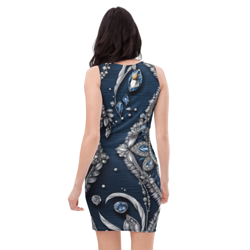 "Denim and Diamonds" Collection - Bodycon Diamopnd Dress