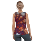 "Fractal Seashell" Collection - Yoga Long Tank Top