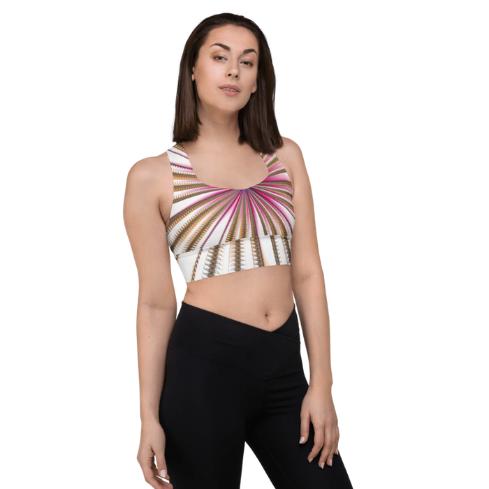 "Morning Bloom" Collection - Designer Longline Sports Bra ZKoriginal