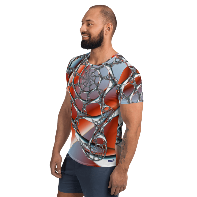 "Celestial Silk Threads" Collection - Designer Men's Athletic T-shirt ZKoriginal