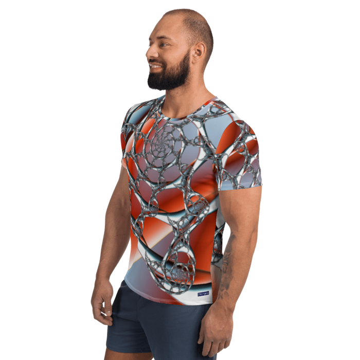 "Celestial Silk Threads" Collection - Designer Men's Athletic T-shirt ZKoriginal