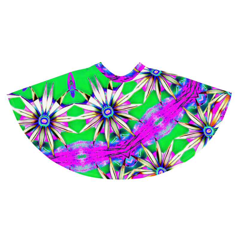 "Electric Bloom" Collection - Designer Skater Skirt