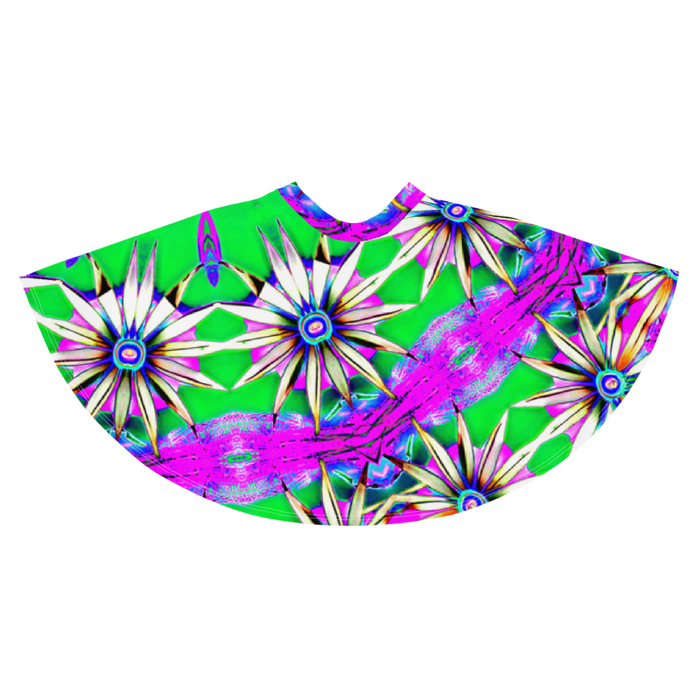 "Electric Bloom" Collection - Designer Skater Skirt