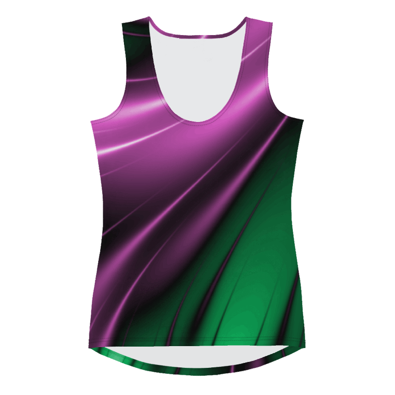 "Aurora Whispers Arctic Chic" Collection - Designer Long Tank Top ZKoriginal