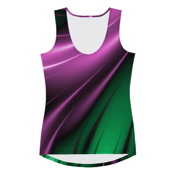 "Aurora Whispers Arctic Chic" Collection - Designer Long Tank Top ZKoriginal