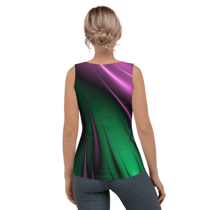 "Aurora Whispers Arctic Chic" Collection - Designer Long Tank Top ZKoriginal