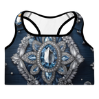 "Denim and Diamonds" Collection - Padded Sports Bra