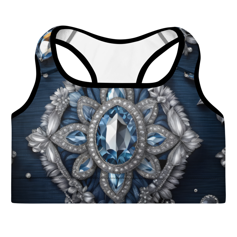 "Denim and Diamonds" Collection - Padded Sports Bra