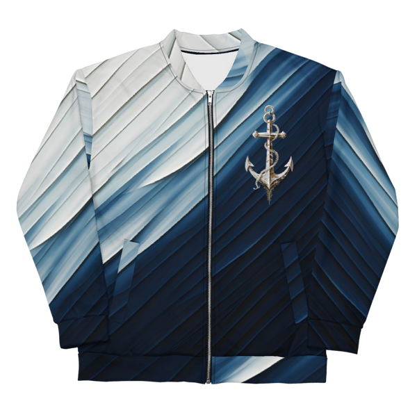 "Coastal Chic" Collection - Unisex Designer Bomber Jacket