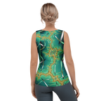 "Cosmic Twist" Collection - Long Tank Top Yoga