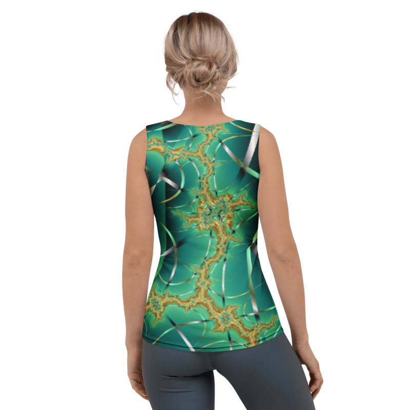 "Cosmic Twist" Collection - Long Tank Top Yoga