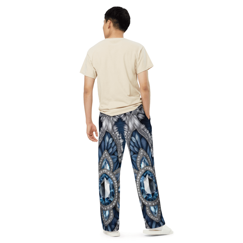 Denim and Diamonds – Unisex Wide-Leg Pants | ZKoriginal