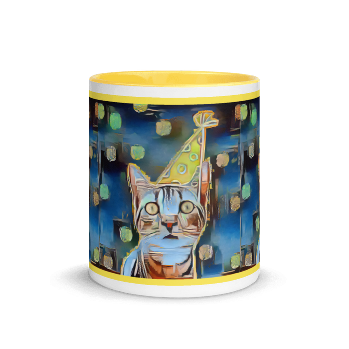"The Canary" Collection - Cat Face Mug with Color Inside ZKoriginal