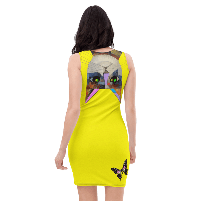 "Cat Lovers" Collection - Designer Cat Face Mini Dress ZKoriginal