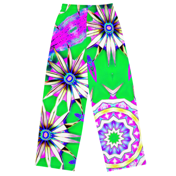 "Electric Bloom" Collection - Designer Unisex Wide Leg Pants