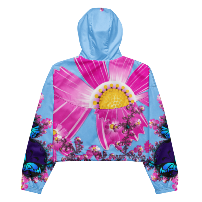 "Mystical Butterfly Bliss" Collection - Women’s Cropped Windbreaker