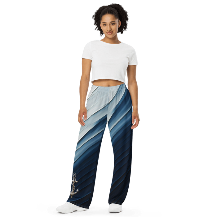 "Coastal Chic" Collection - Designer Unisex Wide Leg Pants