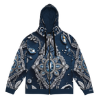 Denim & Diamonds – Designer Unisex Zip Hoodie | ZKoriginal