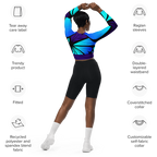 "Mystical Butterfly Bliss" Collection - Recycled Long Sleeve Crop Top ZKoriginal