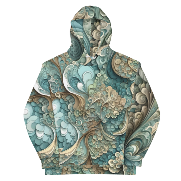 "Mosaic of the Tides" Collection - Designer Unisex Hoodie