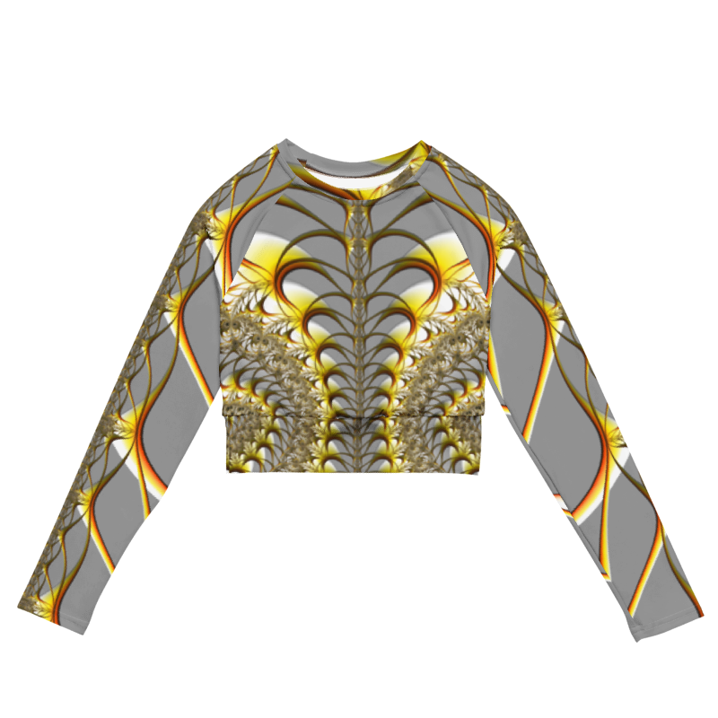 "Golden Meridian" Collection - Long Sleeve Crop Top