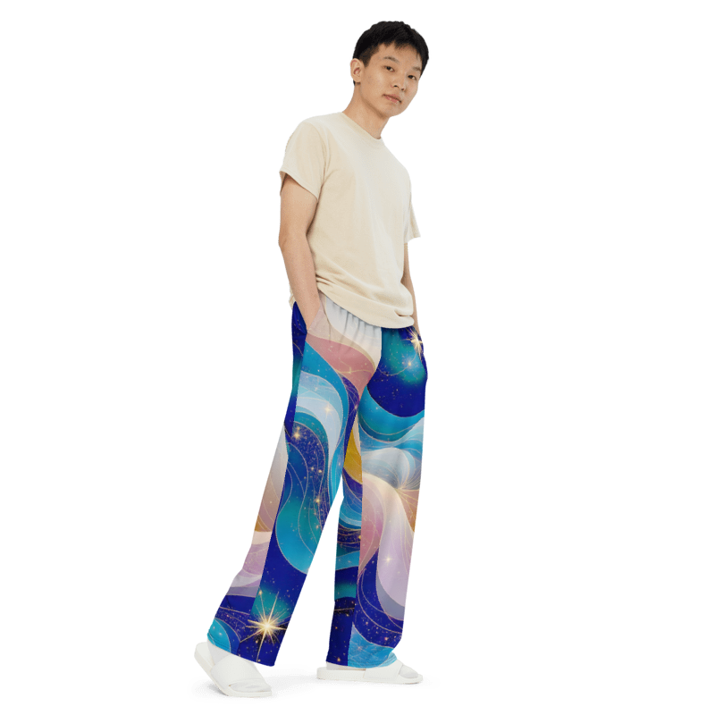 "Coral Tides" Collection - Designer Unisex Wide Leg Pants