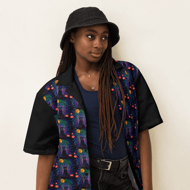 "Black Cats" Collection - Unisex Button Shirt