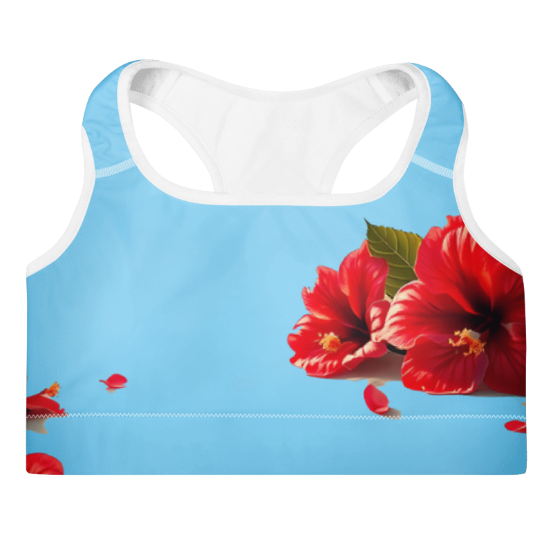 "Majestic Flamingo" Collection - Padded Sports Bra