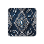 "Denim and Diamonds" Collection -  Cork Back Coaster