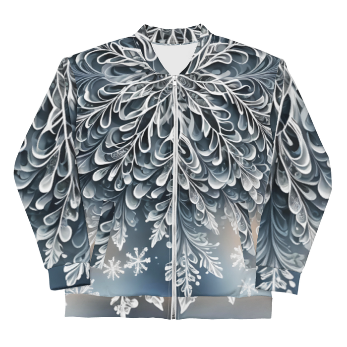 "Frosted Elegance" Collection - Unisex Bomber Jacket