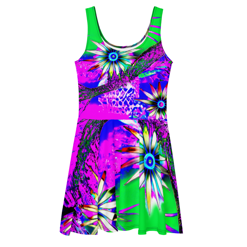 "Electric Bloom" Collection - Skater Dress
