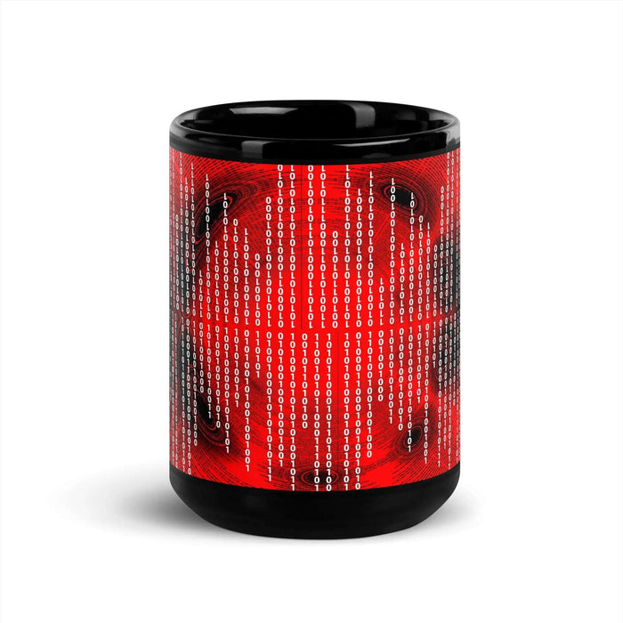 "Binary Code" Collection - Black Glossy Mug ZKoriginal