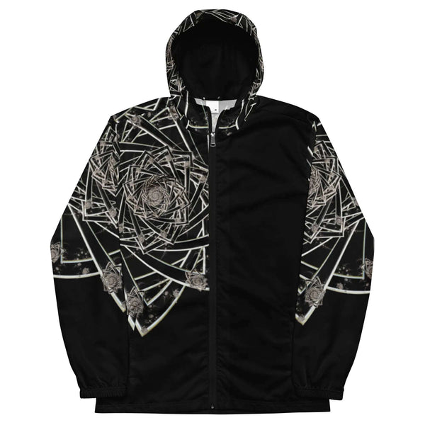 "Black Topological Rose" Collection - Mens Windbreaker ZKoriginal