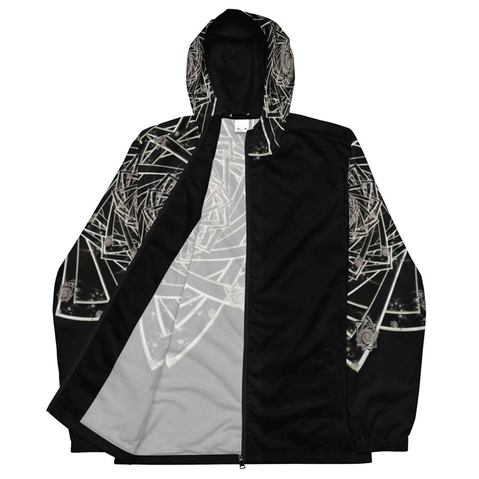 "Black Topological Rose" Collection - Mens Windbreaker ZKoriginal