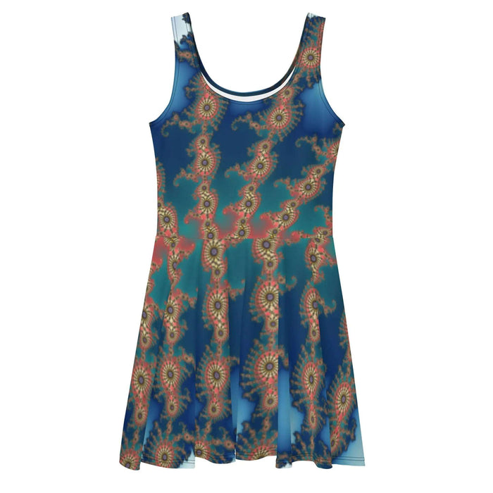 "Blissful Flare" Collection - Fractal Art Skater Dress ZKoriginal