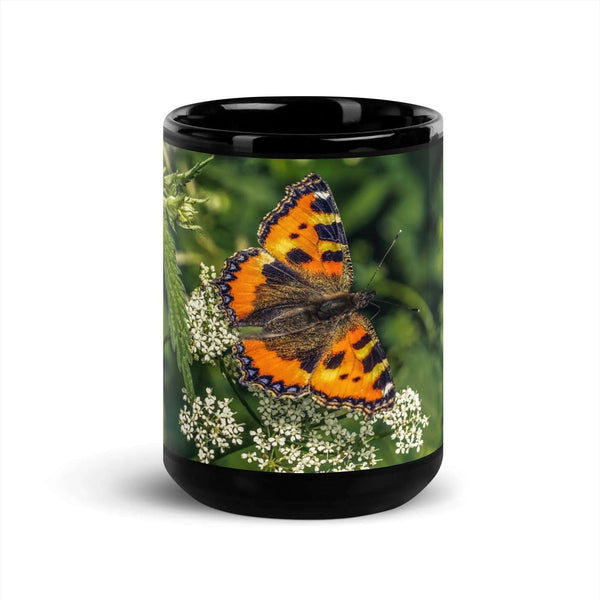 "Butterfly" Collection - Black Glossy Mug ZKoriginal